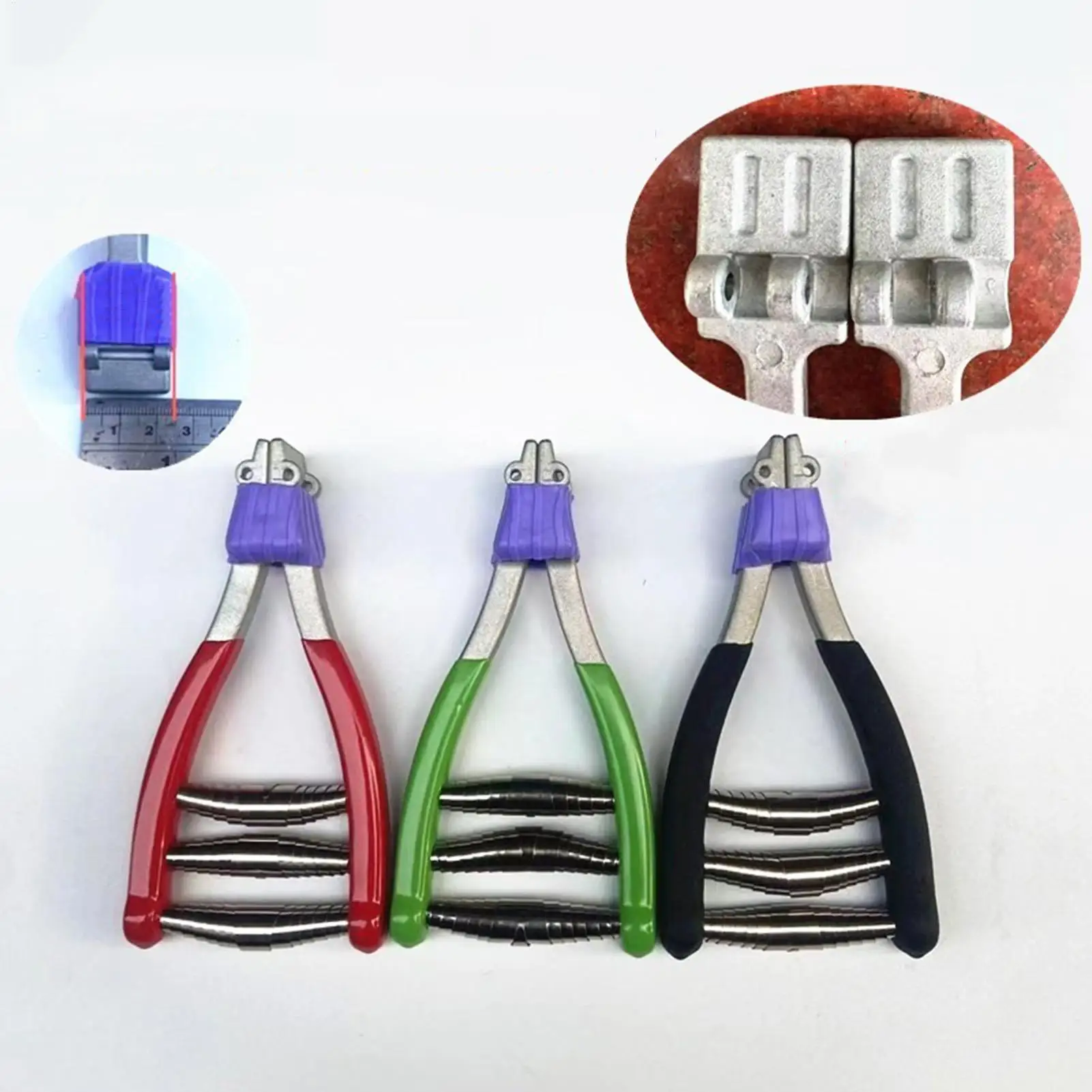 Tennis Stringing Machine Wide-Head 3-Spring Threader Tennis Stringing Starting Clamp For Badminton Sports Racquet Paddle Gym