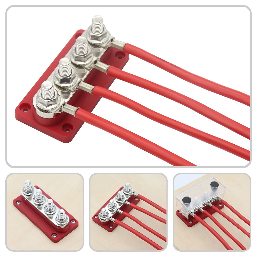 300a Terminal Bus Bar Durable Electrical Distribution Block for Car Boat Rv Power Distribution Terminal Strip Electrical Bus Bar