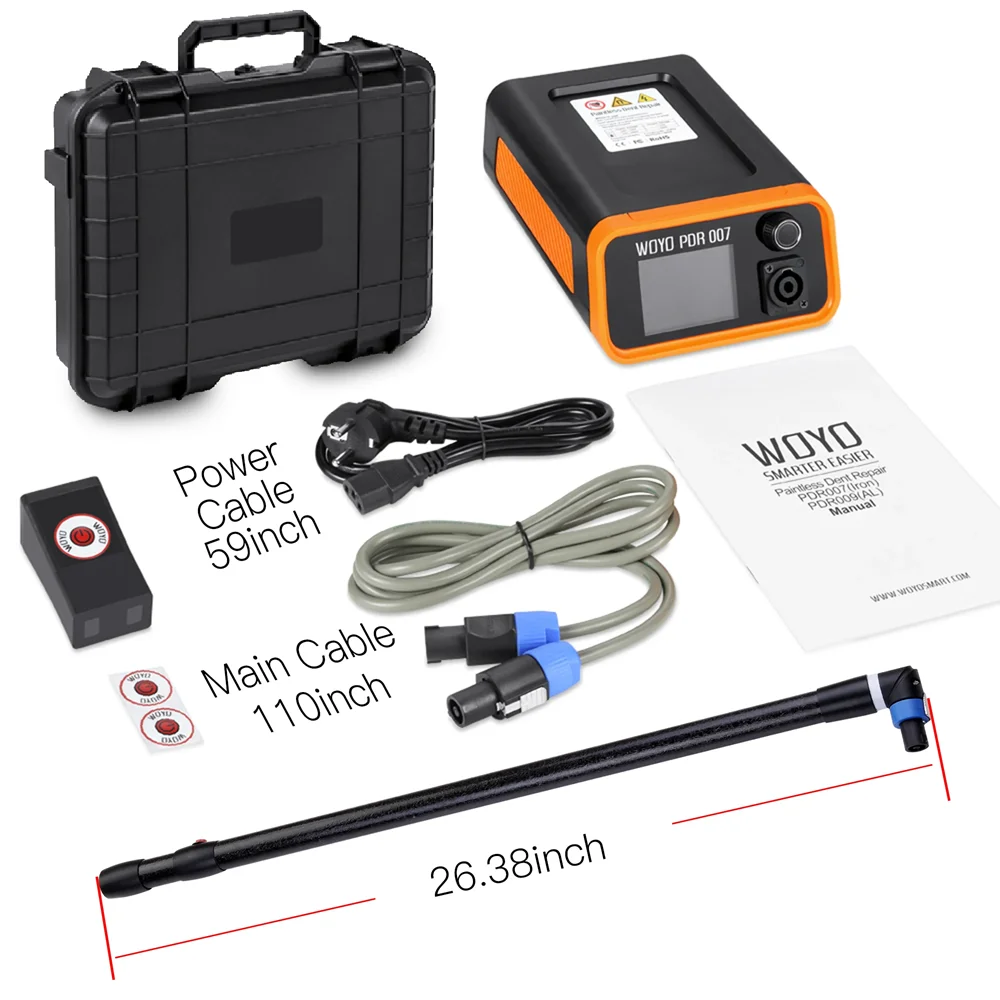 Auto Body Repair PDR Tools PDR007 with Extension Rod Magnetic Induction Heater Paintless Dent Puller Car Dent Removal Kits
Auto Body Repair PDR Tools PDR007 with Extension Rod Magnetic Induction Heater Paintless Dent Puller Car Dent Removal Kits