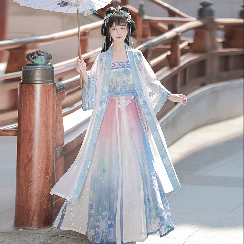 Оригинальное платье-ханьфу Wan ang Ruo с вышивкой в виде розовых капель, длинное, на бретелях, для повседневной носки, весна-лето, новинка
Оригинальное платье-ханьфу Wan ang Ruo с вышивкой в виде розовых капель, длинное, на бретелях, для повседневной носки, весна-лето, новинка