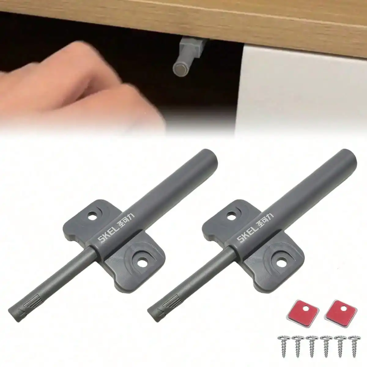 Magnetic Push Latches Gray Soft Quiet Close Plastic Damper Buffer Cabinet Door Touch Latches Furniture Hardware Accessories
Magnetic Push Latches Gray Soft Quiet Close Plastic Damper Buffer Cabinet Door Touch Latches Furniture Hardware Accessories