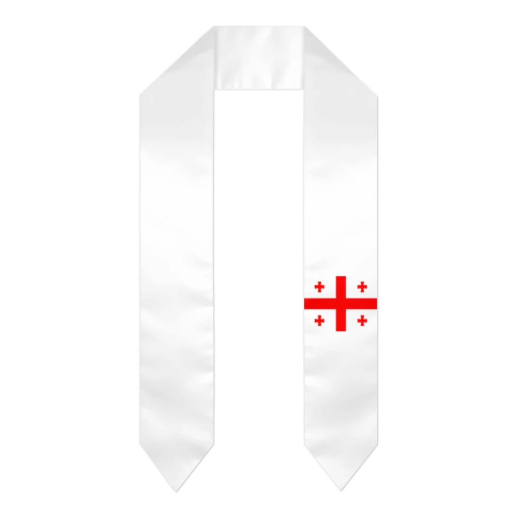 Graduation Sash Georgia Flag Georgian Cool scarf Shawl Stole Sapphire Blue with Star Stripe Bachelor Gown Accessory 180*14cm
Graduation Sash Georgia Flag Georgian Cool scarf Shawl Stole Sapphire Blue with Star Stripe Bachelor Gown Accessory 180*14cm
