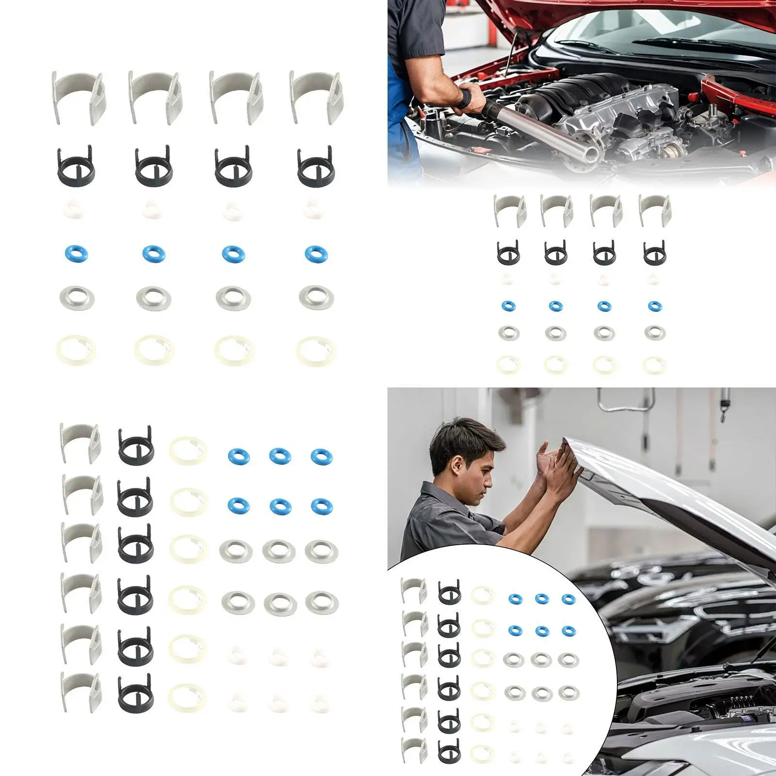 Fuel Injectors Seal Repair Kit 06H998907B 06J998907 Utility Replacement Automobile Parts Car Accessories for Skoda Fabi
Fuel Injectors Seal Repair Kit 06H998907B 06J998907 Utility Replacement Automobile Parts Car Accessories for Skoda Fabi