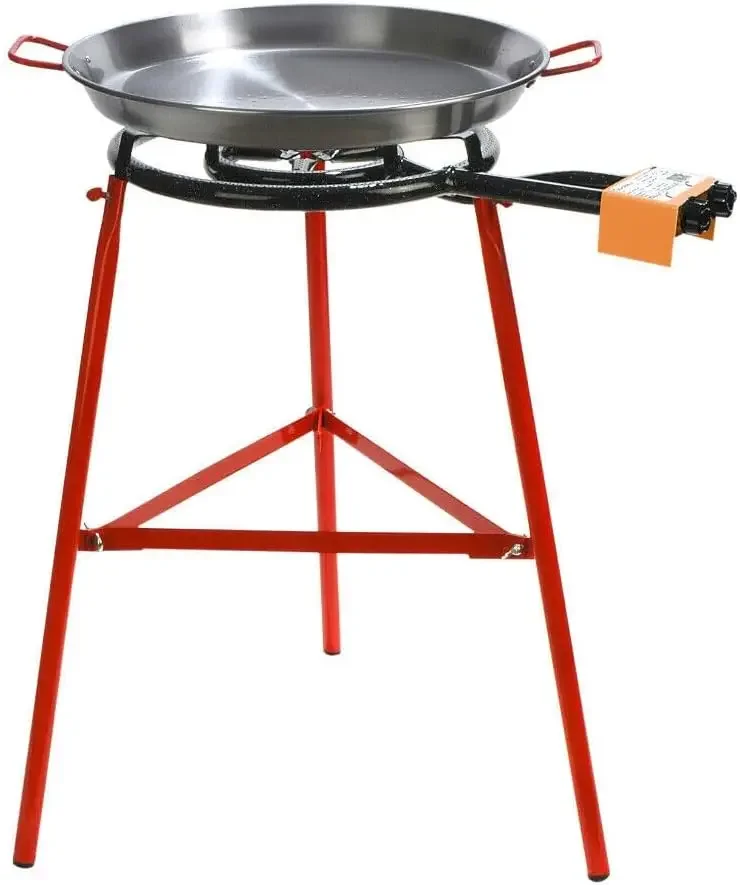 Set with Burner, 20 Inch Carbon Steel Outdoor Pan and Reinforced Legs Imported from Spain (14 Servings)
Set with Burner, 20 Inch Carbon Steel Outdoor Pan and Reinforced Legs Imported from Spain (14 Servings)
