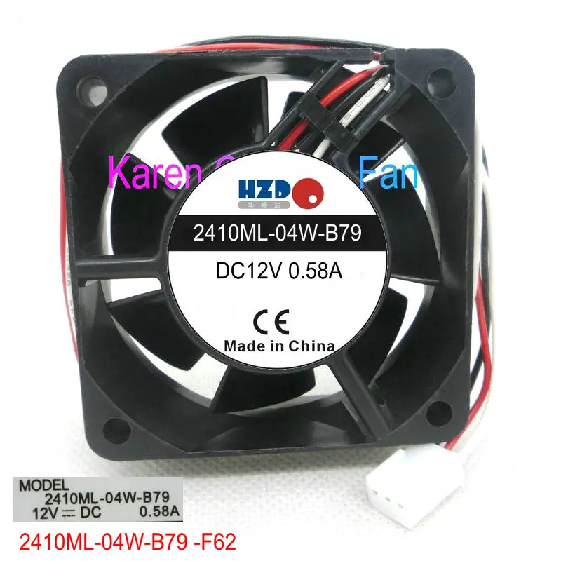 6cm 6025 12V 0.58A 2410ML-04W-B79 -F62 3Wire Cooling fan 2410ML-04W-B70 Laptop heat skin
6cm 6025 12V 0.58A 2410ML-04W-B79 -F62 3Wire Cooling fan 2410ML-04W-B70 Laptop heat skin