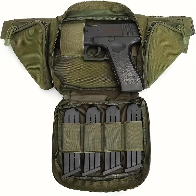 Multipurpose Nylon Pistol Pouch, Multicompartment Waist Pack Tool Organizer for Outdoor Cycling Hiking Travel(Khaki/Black/Green)
Multipurpose Nylon Pistol Pouch, Multicompartment Waist Pack Tool Organizer for Outdoor Cycling Hiking Travel(Khaki/Black/Green)