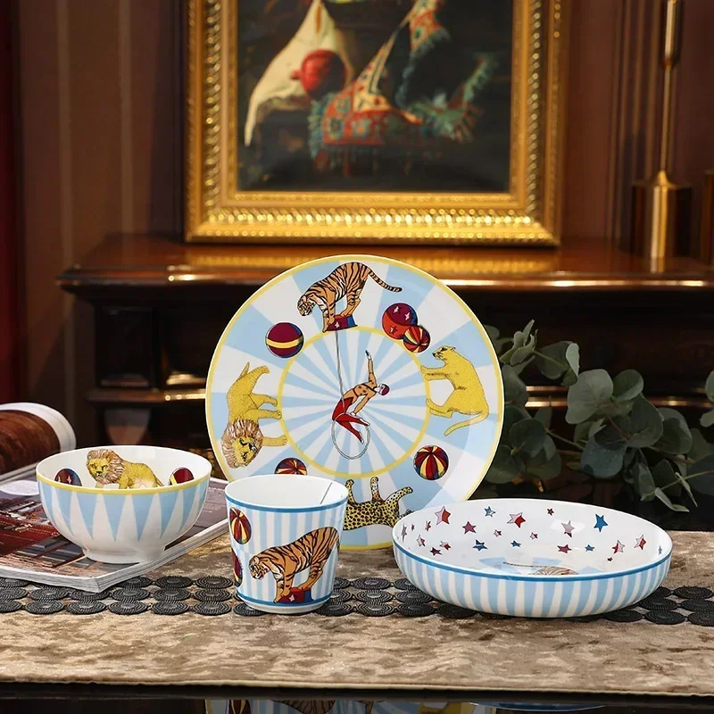 Circus 4piece Set Porcelain Tableware Set Exclusive Gift for Children Tazas De Ceramica Creativas Juego Tazas De Cafe Y Plato
Circus 4piece Set Porcelain Tableware Set Exclusive Gift for Children Tazas De Ceramica Creativas Juego Tazas De Cafe Y Plato