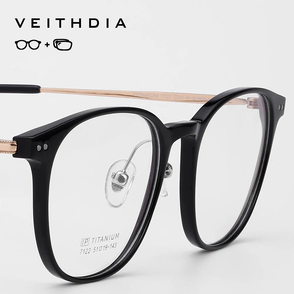 VEITHDIA Titanium Progressive Prescription Glasses Anti Blue Ray Custom Photochromic Myopia Optical Eyeglasses For Female P7122
VEITHDIA Titanium Progressive Prescription Glasses Anti Blue Ray Custom Photochromic Myopia Optical Eyeglasses For Female P7122