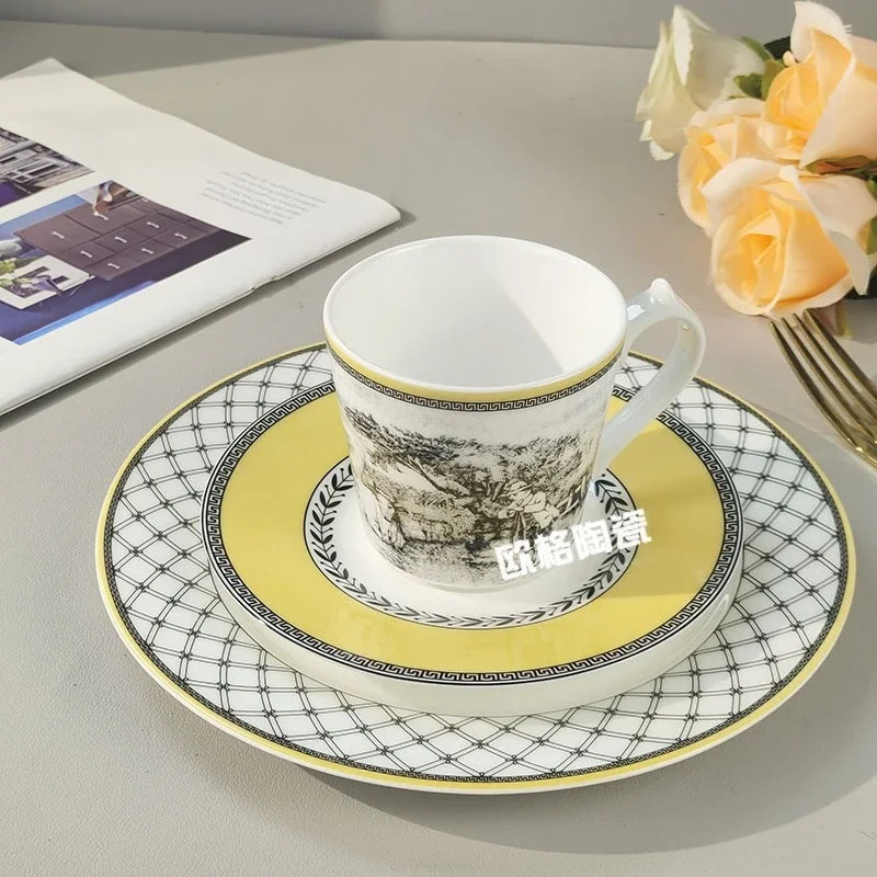 Ceramic Plates and Coffee Cups for Household Use Suitable for Daily Coffee Serving Home Dining and Tableware Needs
Ceramic Plates and Coffee Cups for Household Use Suitable for Daily Coffee Serving Home Dining and Tableware Needs