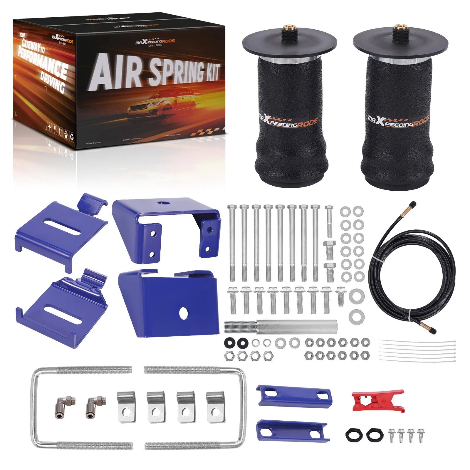 Rear Air Helper Spring Bags Leveling Kit For Ford Van E-150 1996-2014
Rear Air Helper Spring Bags Leveling Kit For Ford Van E-150 1996-2014