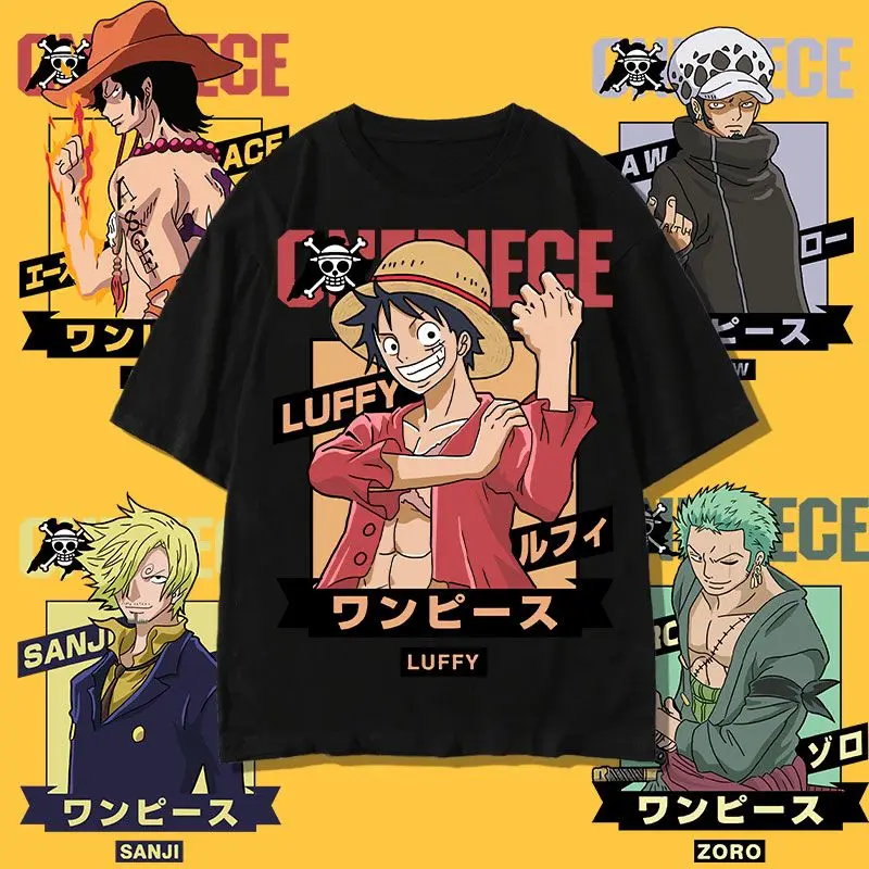 Hot Summer One Piece Anime Joint T-Shirt Men'S Short Sleeve Solon Ace Luffy One Piece Clothes Boys' T-Shirt Trendy Birthday Gift
Hot Summer One Piece Anime Joint T-Shirt Men'S Short Sleeve Solon Ace Luffy One Piece Clothes Boys' T-Shirt Trendy Birthday Gift
