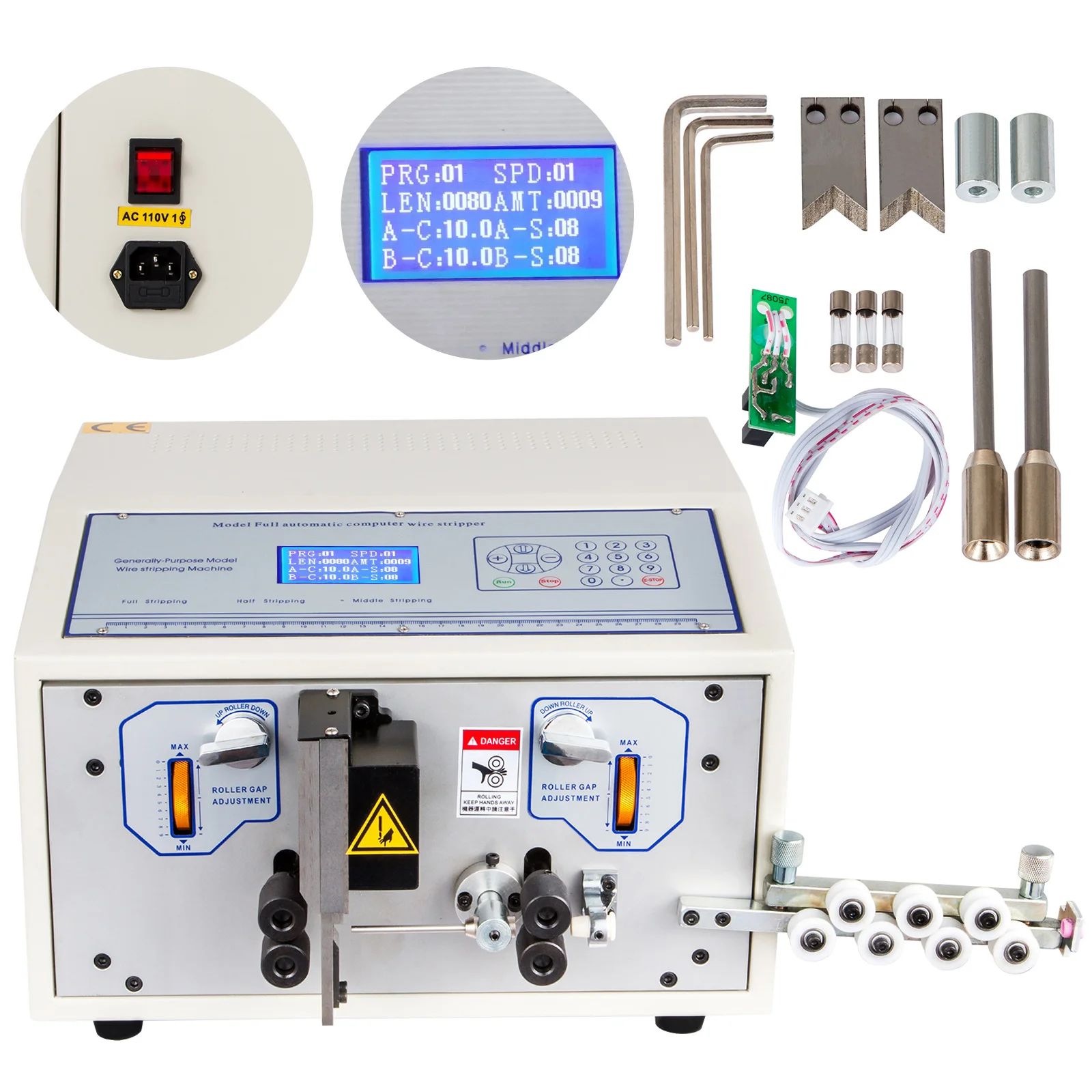 ATV&UTVFactory Cheap Price Automatic Wire Cable Cutting Stripping Peeling Machine for USB Ribbon Power Cable