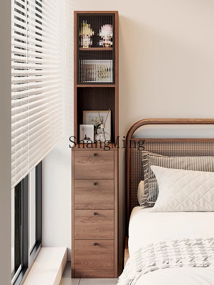 CL simple ultra-narrow solid wood crevice storage side cabinet small storage locker
CL simple ultra-narrow solid wood crevice storage side cabinet small storage locker