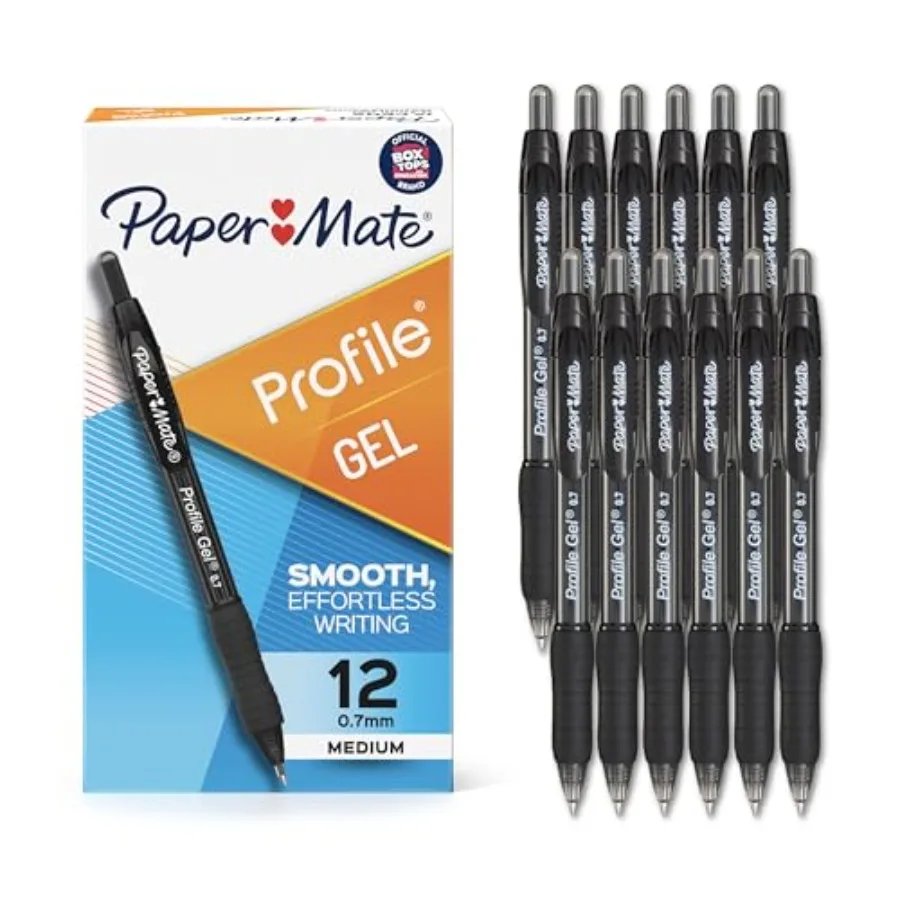 Profile Gel Pens, Retractable, Medium Point 0.7mm,Ink, 12 Count - Office Supplies, Writing, Note-Taking
Profile Gel Pens, Retractable, Medium Point 0.7mm,Ink, 12 Count - Office Supplies, Writing, Note-Taking