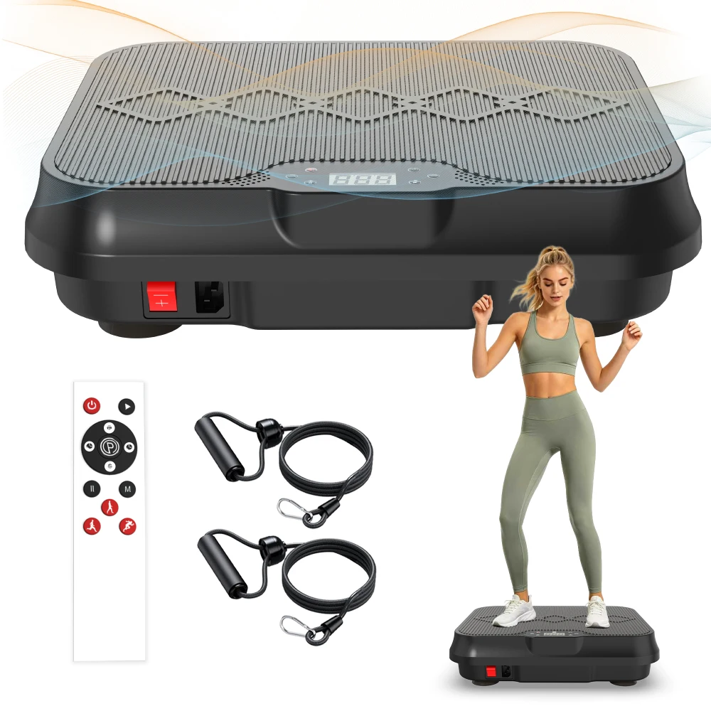 Home Full Body Fat Loss Vibration Plate with Remote Control & Resistance Bands
Home Full Body Fat Loss Vibration Plate with Remote Control & Resistance Bands