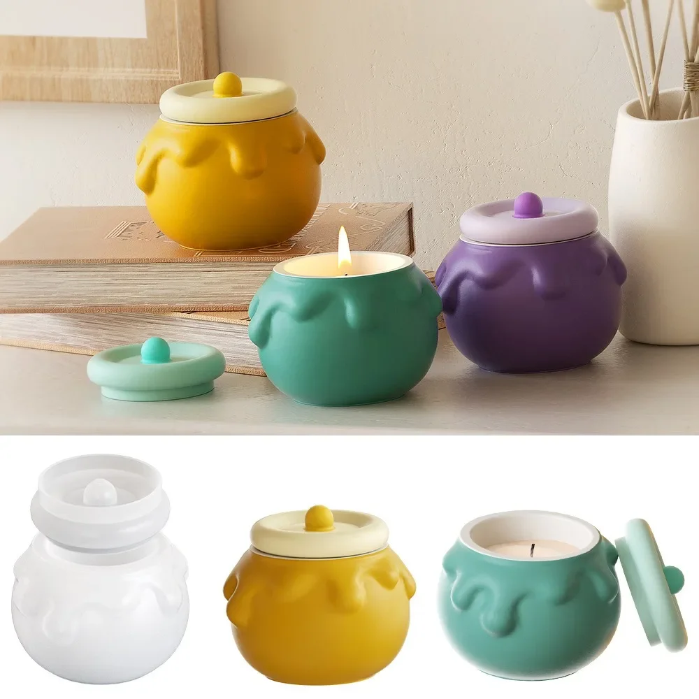 Multi-Purpose Silicone Candle Jar Mold with Lid - DIY Cement/Plaster/Resin Storage Box Mold for Handmade Home Decor Crafts
Multi-Purpose Silicone Candle Jar Mold with Lid - DIY Cement/Plaster/Resin Storage Box Mold for Handmade Home Decor Crafts