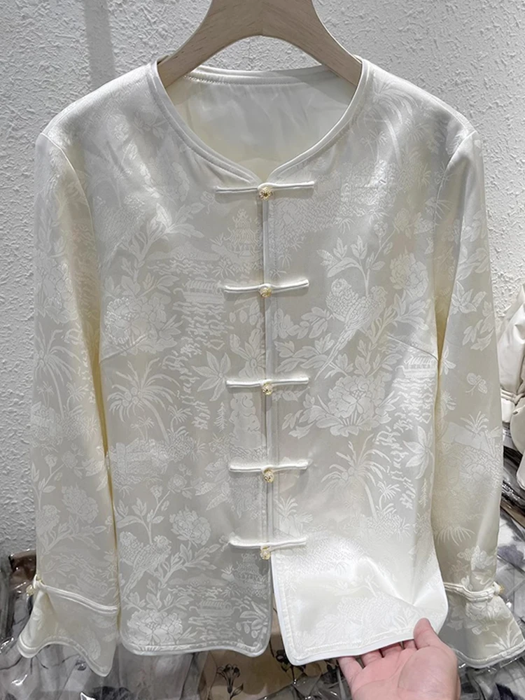 Ретро китайский Sle Long Sve круглый Ne irt с одной пуговицей и вышивкой, элитный универсальный модный топ для поездок на работу
Ретро китайский Sle Long Sve круглый Ne irt с одной пуговицей и вышивкой, элитный универсальный модный топ для поездок на работу