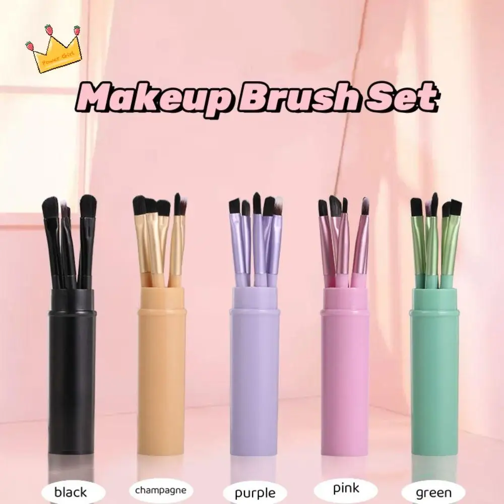 Portable Artificial Fibre Makeup Brush Set Soft Mini Brush Powder Brush Solid Color Storage Box Eye Shadow Brush Make Up
Portable Artificial Fibre Makeup Brush Set Soft Mini Brush Powder Brush Solid Color Storage Box Eye Shadow Brush Make Up