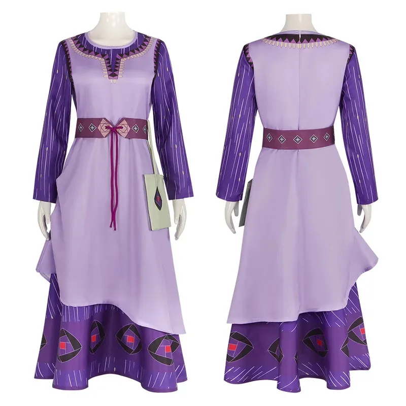 Movie Asha Wish Cospaly Princess Asha Cosplay Costume Halloween Purple Dress for Girls Christmas Evening Birthday Party Costume
Movie Asha Wish Cospaly Princess Asha Cosplay Costume Halloween Purple Dress for Girls Christmas Evening Birthday Party Costume