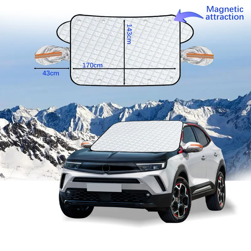 Car Windshield Cover Magnet Winter Window Snow Shield Anti Frost Auto Front Window Snow Cover For Opel Mokka
Car Windshield Cover Magnet Winter Window Snow Shield Anti Frost Auto Front Window Snow Cover For Opel Mokka