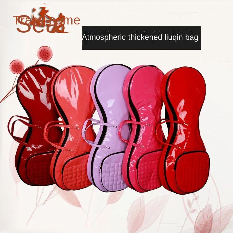 1Pc Patent Leather Liu Qin Bag Thickened Glossy Soft Double Shoulder Liu Qin Bag Musical Instrument Professional Accessories
1Pc Patent Leather Liu Qin Bag Thickened Glossy Soft Double Shoulder Liu Qin Bag Musical Instrument Professional Accessories