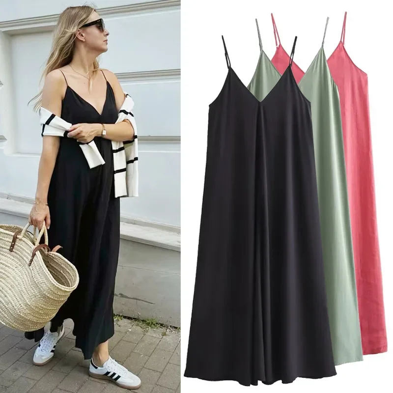 Long Dresses Womens Dresses Fashion Summer Dresses 2024 Midi Black Red Green Sleeveless Slip Dresses Beach Vacation Dresses
Long Dresses Womens Dresses Fashion Summer Dresses 2024 Midi Black Red Green Sleeveless Slip Dresses Beach Vacation Dresses