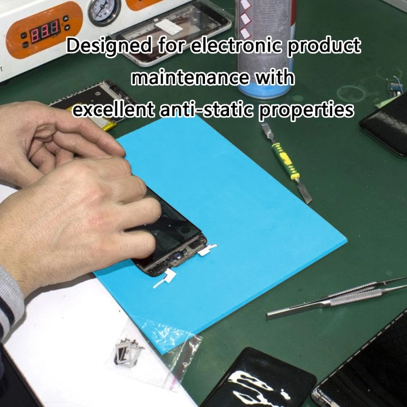 57QF Multipurpose Silicone Soldering Mat for Phone Chip Repair Tool Easy Portability Heat Resistance Chip Welding Desk Mat
57QF Multipurpose Silicone Soldering Mat for Phone Chip Repair Tool Easy Portability Heat Resistance Chip Welding Desk Mat