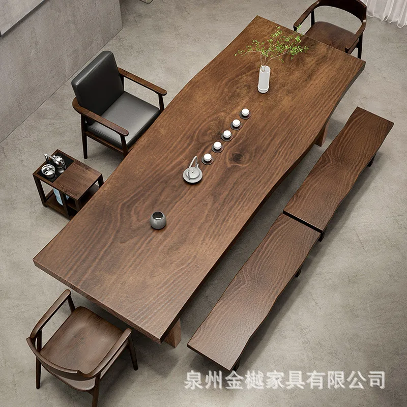 Solid Wood New Chinese Tea Table Full Set Of Home Bedroom Tea Table Log Large Board Office Living Room Tea Table And Chairs Nati
Solid Wood New Chinese Tea Table Full Set Of Home Bedroom Tea Table Log Large Board Office Living Room Tea Table And Chairs Nati