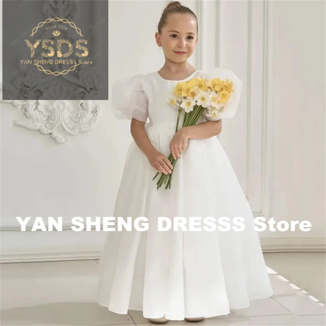 Customized Flower Girl Dresses White Tulle Appliques Long Sleeve For Wedding Birthday Prom Banquet Holy Communion Gowns
Customized Flower Girl Dresses White Tulle Appliques Long Sleeve For Wedding Birthday Prom Banquet Holy Communion Gowns