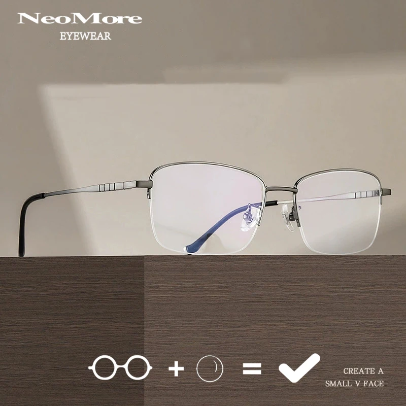 Luxury Titanium Alloy Half Frameless Glasses Men Anti Blue Light Prescription Glasses Multifocal Progressive Eyewear Eyeglass
Luxury Titanium Alloy Half Frameless Glasses Men Anti Blue Light Prescription Glasses Multifocal Progressive Eyewear Eyeglass