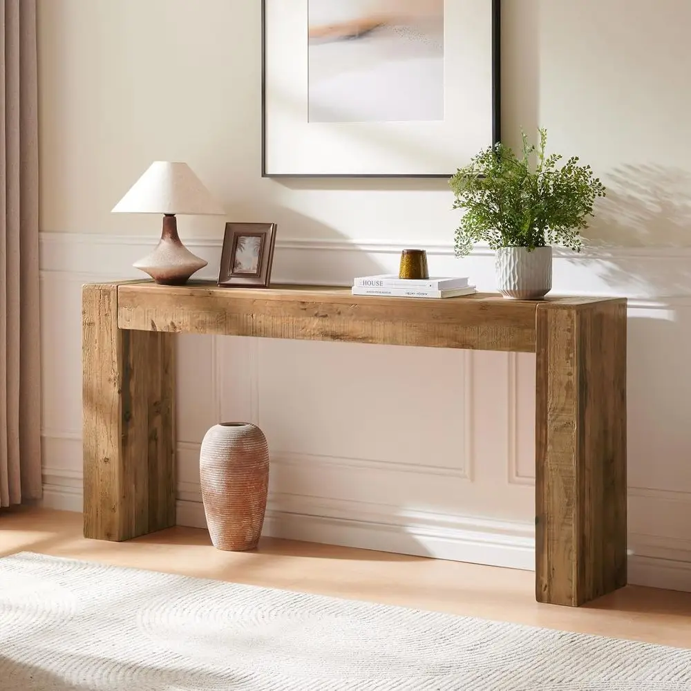 63-inch Reclaimed Wood Rectangular Sofa Table for Entryway or Living Room, Easy 10-Minute Assembly
63-inch Reclaimed Wood Rectangular Sofa Table for Entryway or Living Room, Easy 10-Minute Assembly