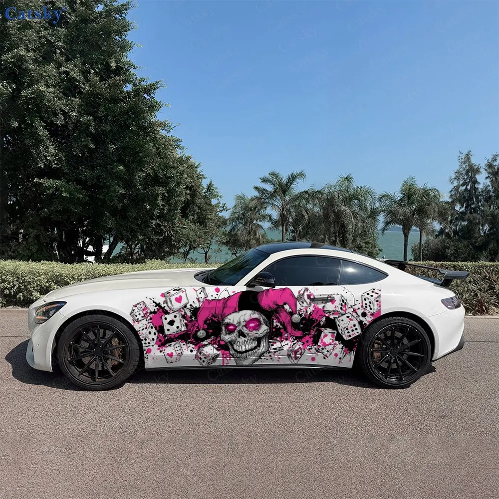 2pcs Card Joker Skull Decal, Durable, Fade-Resistant, Enhance Your Vehicles Aesthetic With Bold Art Design Car Vinyl Wrap
2pcs Card Joker Skull Decal, Durable, Fade-Resistant, Enhance Your Vehicles Aesthetic With Bold Art Design Car Vinyl Wrap