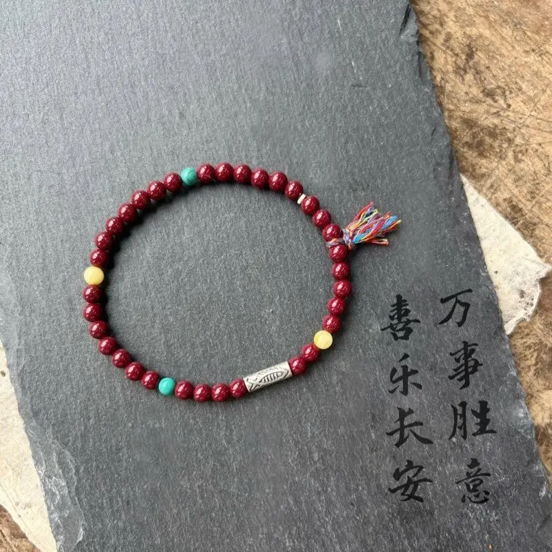 Koi Joy Chang an Cinnabar женский простой браслет год зодиака подарочный аксессуар для студентов Lucky Hand String
Koi Joy Chang an Cinnabar женский простой браслет год зодиака подарочный аксессуар для студентов Lucky Hand String
