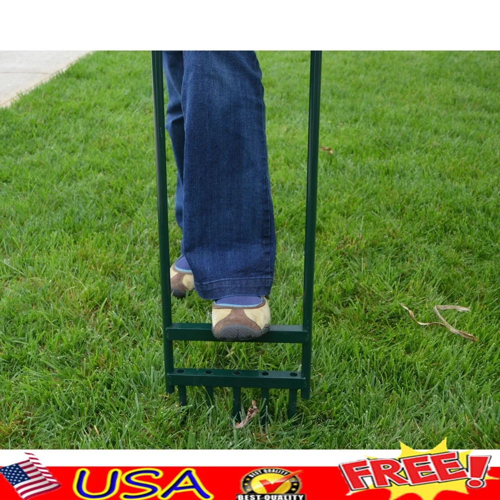 Manual Lawn Aerator Hollow Tine 11 Inch Powder Coated Steel Construction Breaks Compacted Soil Promotes Healthy Growth Efficient
Manual Lawn Aerator Hollow Tine 11 Inch Powder Coated Steel Construction Breaks Compacted Soil Promotes Healthy Growth Efficient
