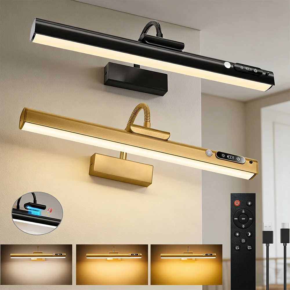 Modern LED Rechargeable Wireless Motion Sensor Touch Makeup Light, Picture Mirror Front Light, 7800mAh Magnetic Light Strip
Modern LED Rechargeable Wireless Motion Sensor Touch Makeup Light, Picture Mirror Front Light, 7800mAh Magnetic Light Strip