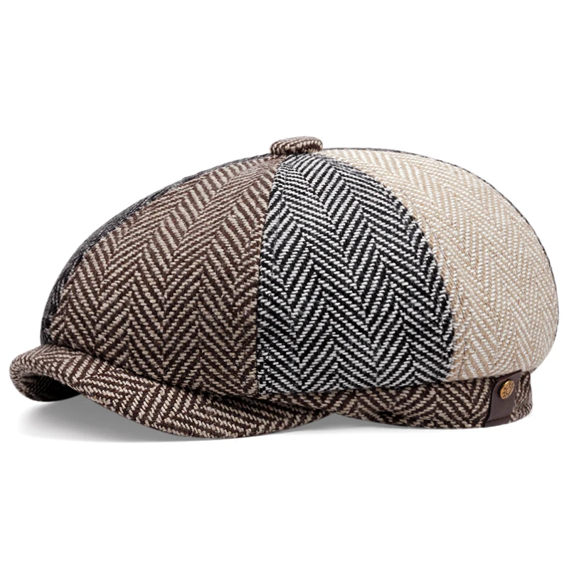 2023 New patchwork Men Beret Vintage Literary Youth Octagon Hat Leisure Outdoor Dad Hats Cotton Adult Fall Winter Newsboy Cap
2023 New patchwork Men Beret Vintage Literary Youth Octagon Hat Leisure Outdoor Dad Hats Cotton Adult Fall Winter Newsboy Cap