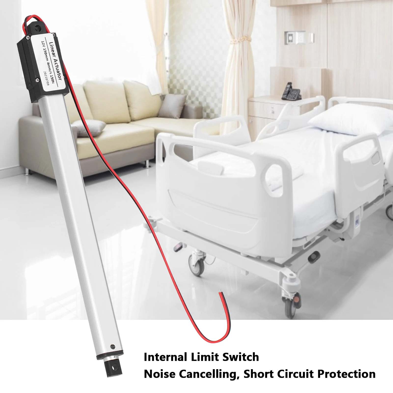 50N Linear Actuator 12V 150mm Internal Limit Switch Noise Cancelling Short Circuit Protection Mini Electric Linear Actuator
50N Linear Actuator 12V 150mm Internal Limit Switch Noise Cancelling Short Circuit Protection Mini Electric Linear Actuator