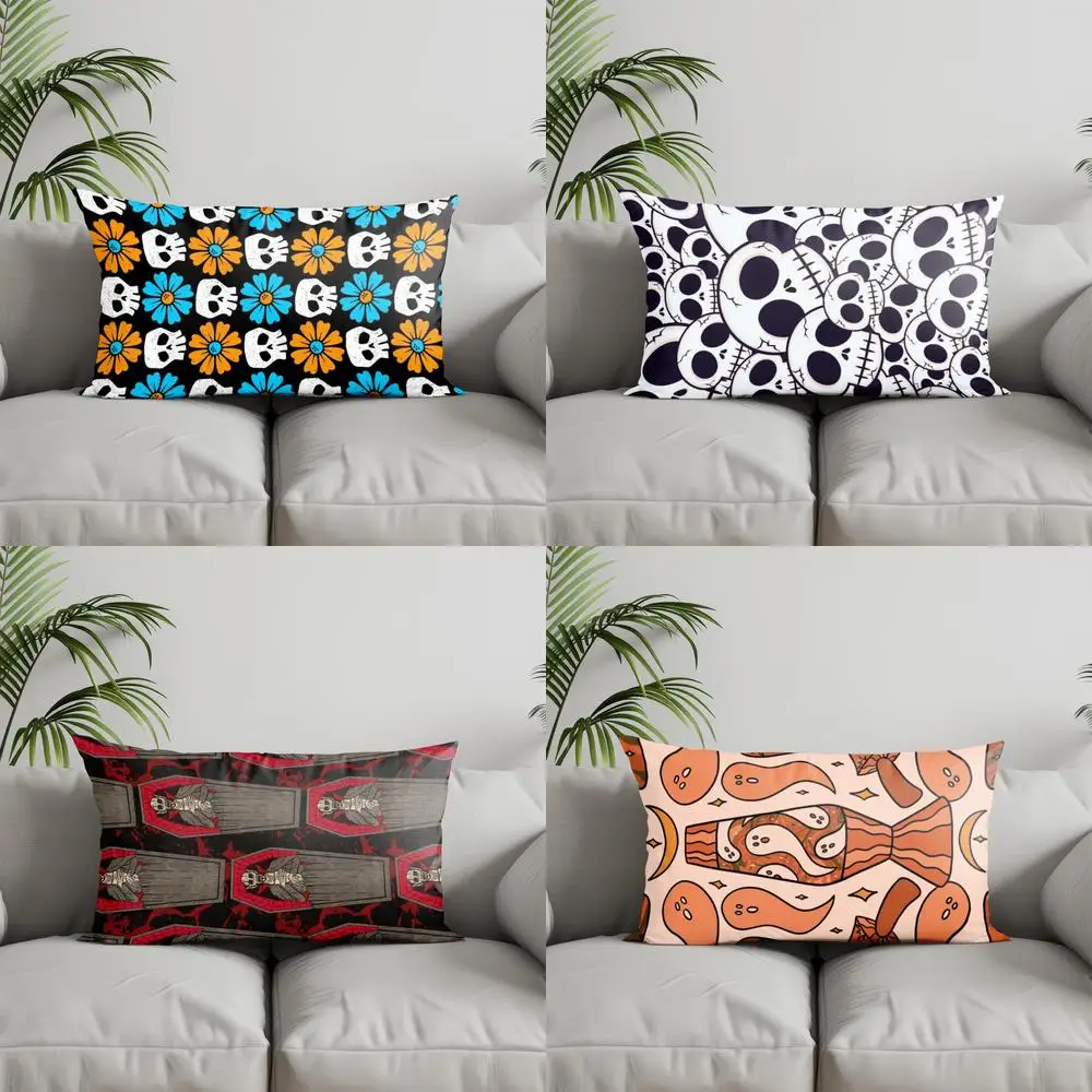 Home Decor Skull & Flower Pattern Pillowcase Suitable For Sofa Bedroom Car Pillow Cover Cushion Rectangular Back Cushion
Home Decor Skull & Flower Pattern Pillowcase Suitable For Sofa Bedroom Car Pillow Cover Cushion Rectangular Back Cushion