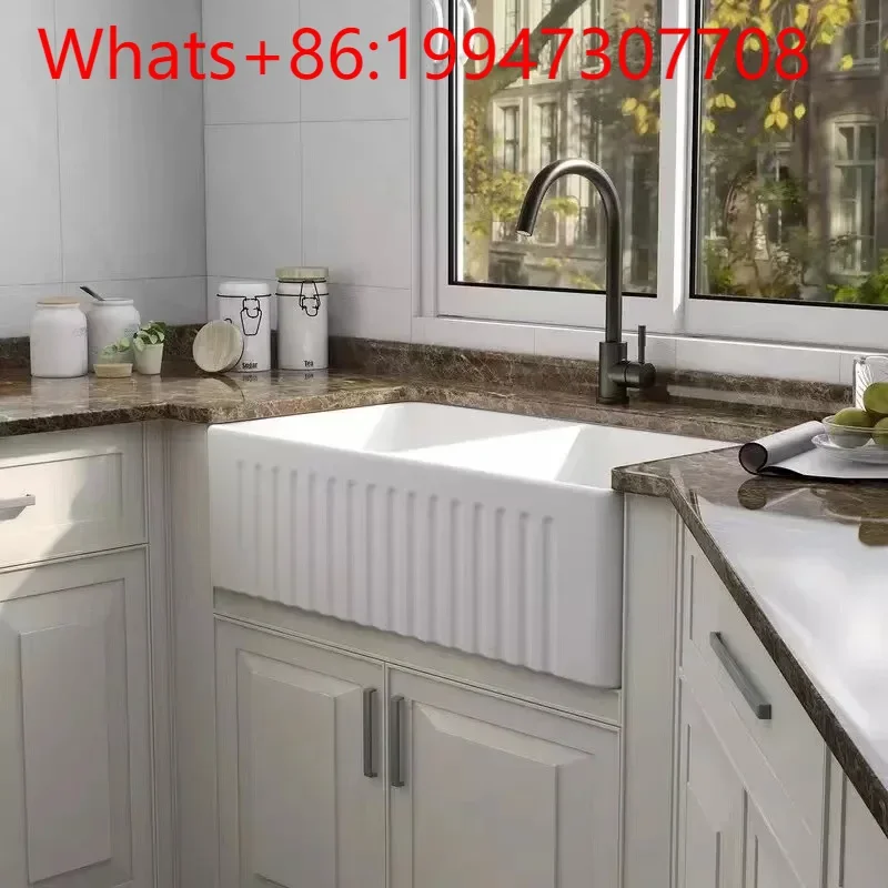 Pure White Ceramic Vegetable Basin Thickened Kitchen Sink Anti-scalding And Crack-proof Under-counter Simple Dishwasher Set.
Pure White Ceramic Vegetable Basin Thickened Kitchen Sink Anti-scalding And Crack-proof Under-counter Simple Dishwasher Set.