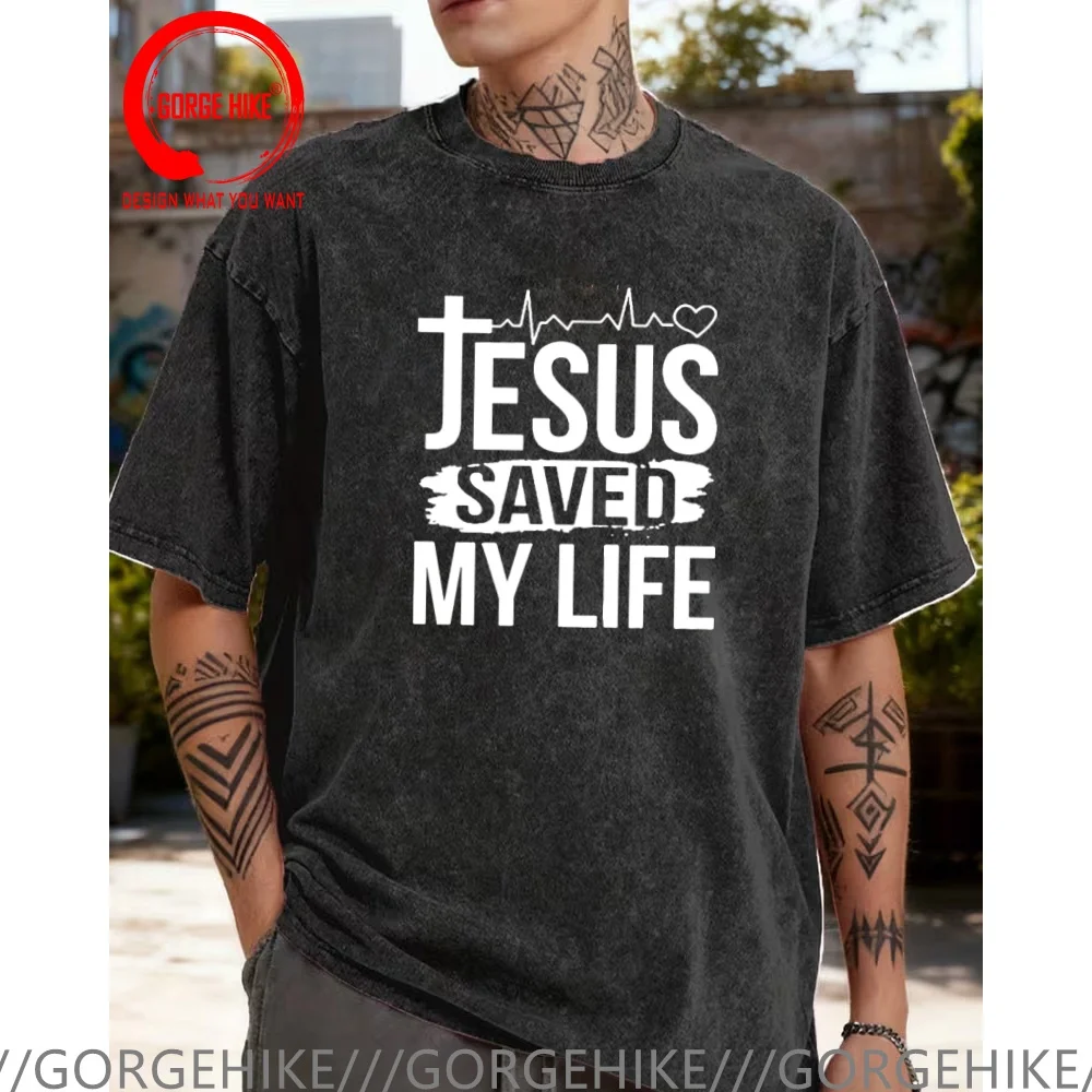 Vintage Washed Cotton T-Shirt Funny Designer Jesus Saved My Life T Shirts I Belong To Jesus T Shirt Men Fashion Trendy Casual
Vintage Washed Cotton T-Shirt Funny Designer Jesus Saved My Life T Shirts I Belong To Jesus T Shirt Men Fashion Trendy Casual
