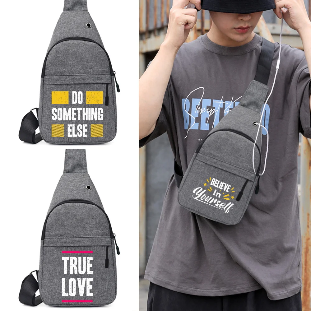 Shoulder Chest Pack for Men and Women Handbag Phrase Print Travel Essential Small Stuff Sundries Pouch Cross Body Chest Bag 2023
Shoulder Chest Pack for Men and Women Handbag Phrase Print Travel Essential Small Stuff Sundries Pouch Cross Body Chest Bag 2023
