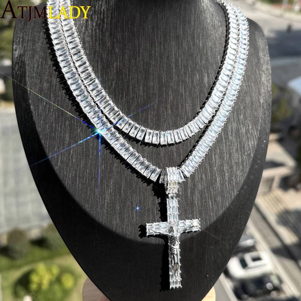 2025 Новое блестящее ожерелье с подвеской в виде креста Иисуса, полный микроасфальтированный кубический цирконий, 8 мм, теннисная цепочка для мужчин, ювелирные изделия в стиле хип-хоп Iced Out
2025 Новое блестящее ожерелье с подвеской в виде креста Иисуса, полный микроасфальтированный кубический цирконий, 8 мм, теннисная цепочка для мужчин, ювелирные изделия в стиле хип-хоп Iced Out