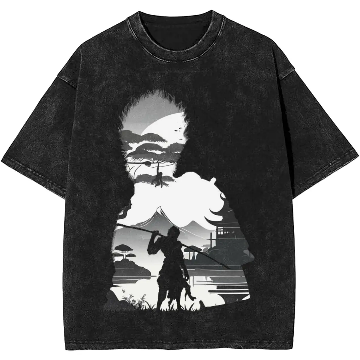 2024 New Design Black Myth Wukong Sun Wukong Mono Negative Illusion T Shirt Merch for Men Women Tee Shirts Oversize T-shirt
2024 New Design Black Myth Wukong Sun Wukong Mono Negative Illusion T Shirt Merch for Men Women Tee Shirts Oversize T-shirt