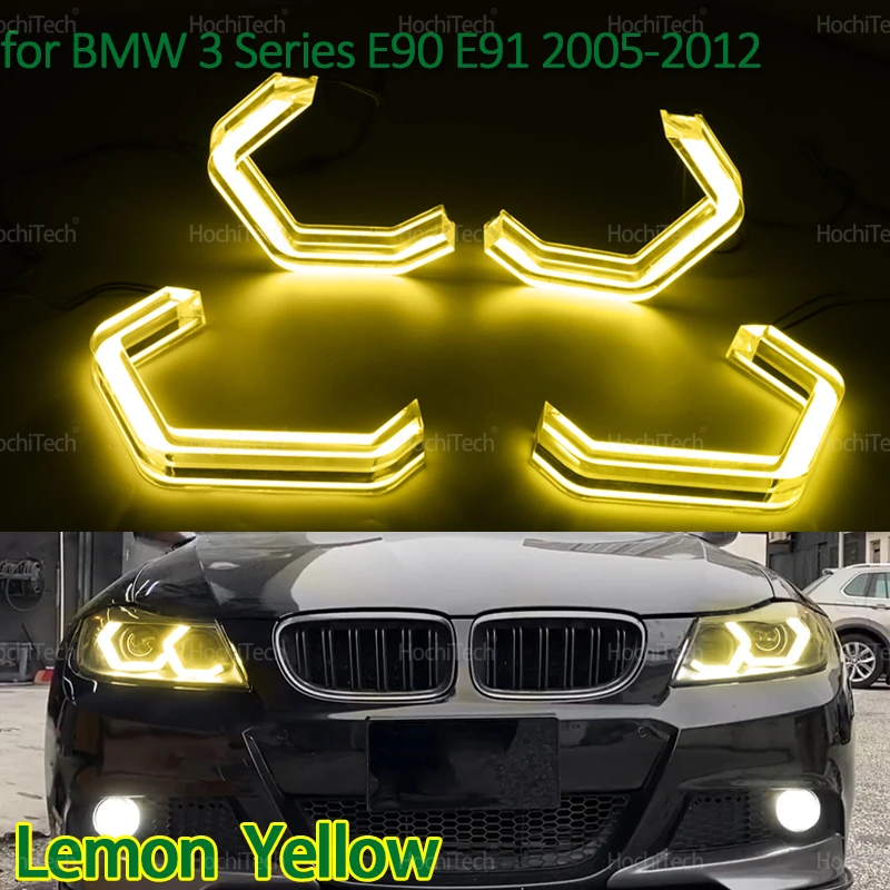 Для BMW 3 серии E90 E91 2005-2012 светодиодный кристалл ангельских глаз кольцо M4 стиль DRL DTM форма свет белый лимонно-желтый
Для BMW 3 серии E90 E91 2005-2012 светодиодный кристалл ангельских глаз кольцо M4 стиль DRL DTM форма свет белый лимонно-желтый