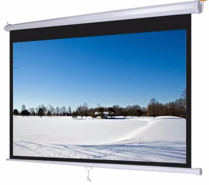 New Home Theater Roll Up Manual Projector Screen Newest 120" Inch 16:9 Matte White For Home Cinema Projector Screen
New Home Theater Roll Up Manual Projector Screen Newest 120" Inch 16:9 Matte White For Home Cinema Projector Screen