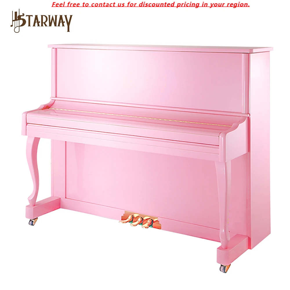 Starway Pink Simple Popular Baking Varnish Mechanical Acoustic Real Upright Piano 88 Keys For Girl
Starway Pink Simple Popular Baking Varnish Mechanical Acoustic Real Upright Piano 88 Keys For Girl