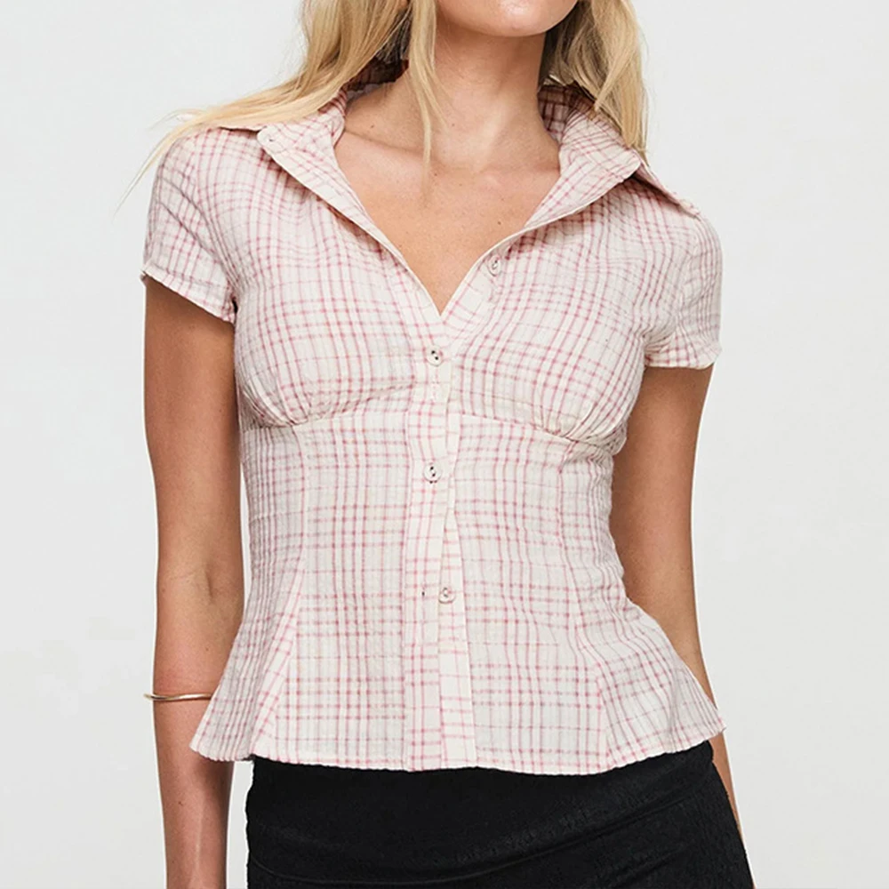 Mia Muse Summer Shirts 2025 Women's Casual Comfy Button Front Shirt Office Lady Lapel Stripes Shirts 
Mia Muse Summer Shirts 2025 Women's Casual Comfy Button Front Shirt Office Lady Lapel Stripes Shirts