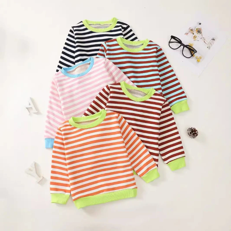 Baby Girls Striped Sweatshirt Kids Tops Toddler Infant Pullover Boys Hoodies 2025 Spring Autumn Children's Clothing Casual
Baby Girls Striped Sweatshirt Kids Tops Toddler Infant Pullover Boys Hoodies 2025 Spring Autumn Children's Clothing Casual