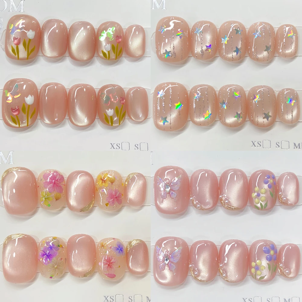 10Pcs Beauty Cat Eyes Series Handmade Full Cover Nail Kawaii Glitter Sequins Flowers Pearl Design Detachable Press On Nails
10Pcs Beauty Cat Eyes Series Handmade Full Cover Nail Kawaii Glitter Sequins Flowers Pearl Design Detachable Press On Nails