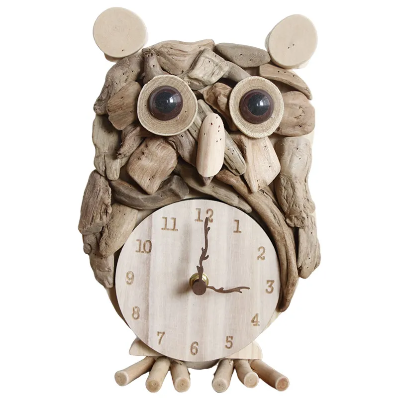 Настольные часы из массива дерева в виде совы, бесшумные, маленькие, для гостиной.
Настольные часы из массива дерева в виде совы, бесшумные, маленькие, для гостиной.